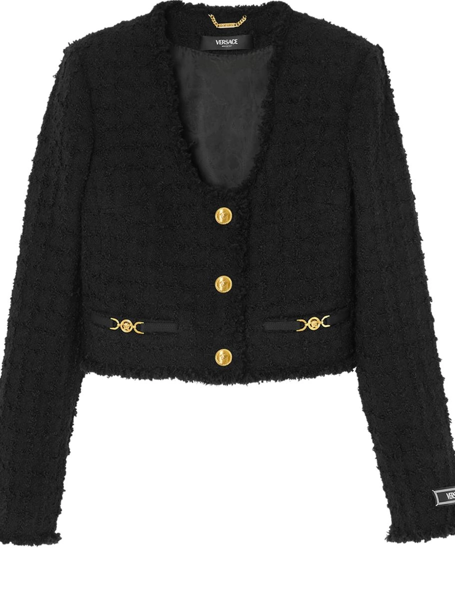 jacket Versace cropped Heritage tweed Women 0430